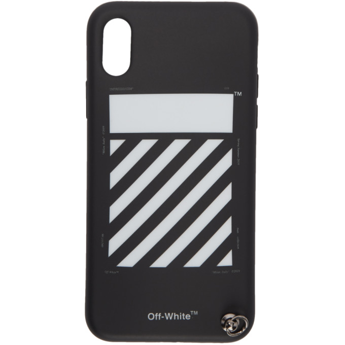 OFF-WHITE OFF-WHITE 黑色 DIAG IPHONE X 挂绳保护套