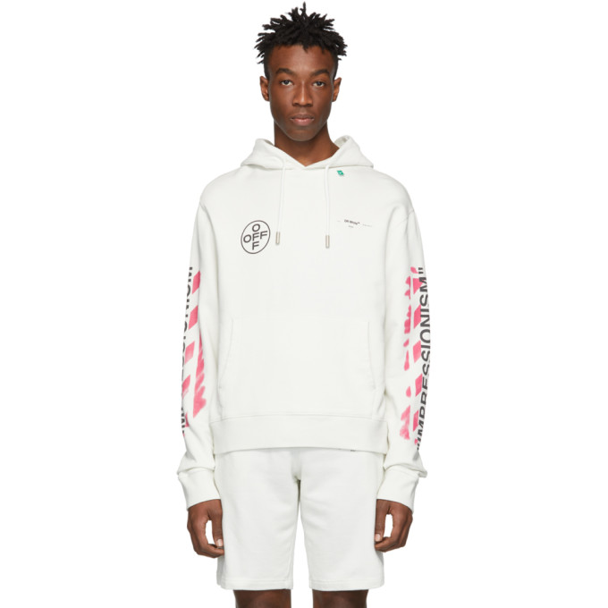 off white black diag stencil hoodie