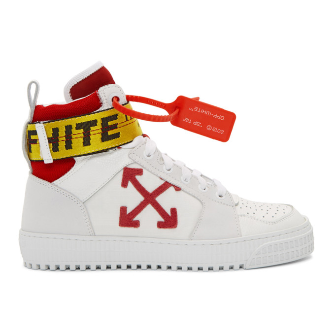 off white industrial belt high top sneaker