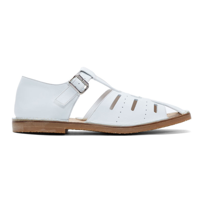 white fisherman sandals