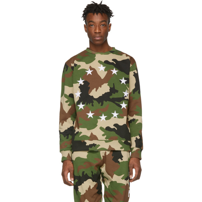 Etudes Studio T-shirts ETUDES GREEN CAMO EUROPA SWEATSHIRT