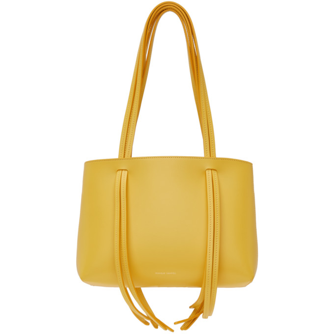 Mansur Gavriel Yellow Mini Fringe Tote