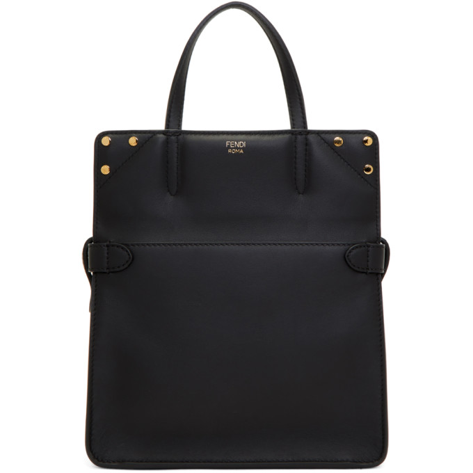 Fendi Black Small Forever Flip Bag In F0Kur Black