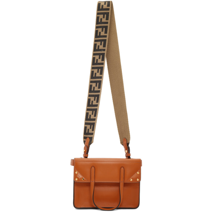 Fendi Orange Small Forever Fendi Flip Bag