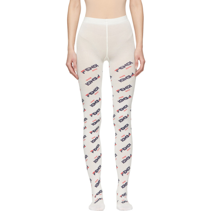 fendi white leggings
