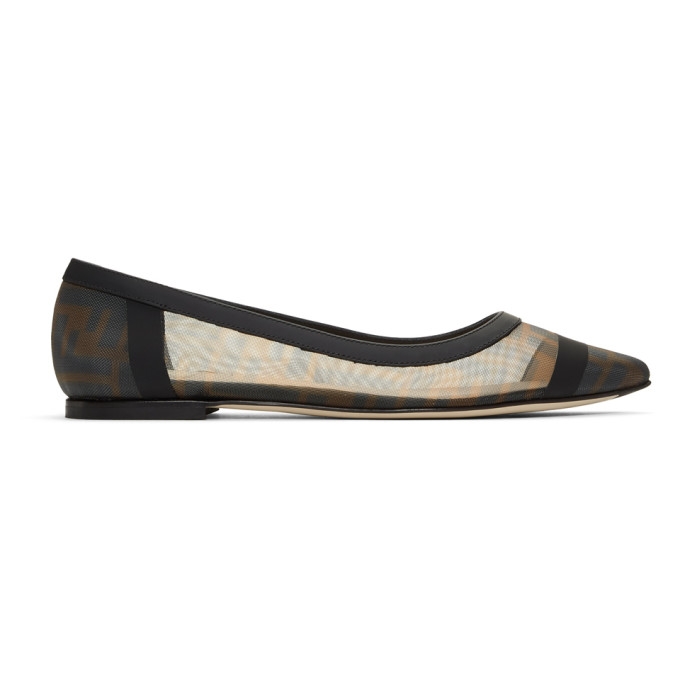 fendi pointed flats