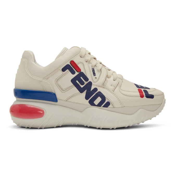 fendi sheer panels chunky sneakers