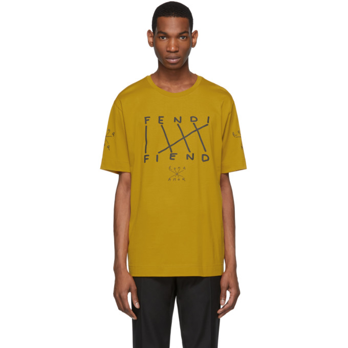 black and yellow fendi shirt
