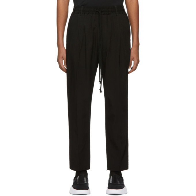 Song For The Mute Pants SONG FOR THE MUTE BLACK VISCOSE LOUNGE PANTS
