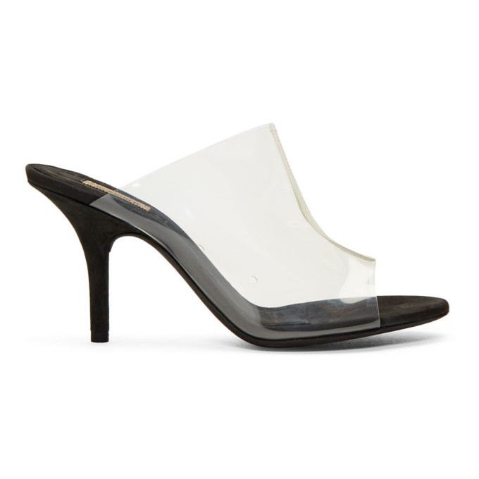 YEEZY Transparent and Black PVC Sandals - YZ7037-023
