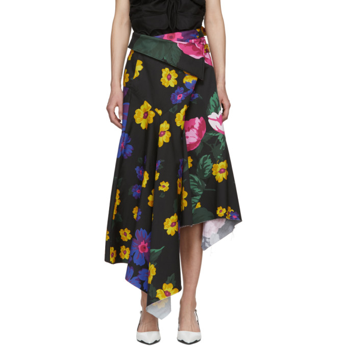Marques' Almeida Skirts MARQUES ALMEIDA MULTICOLOR WRAP SKIRT