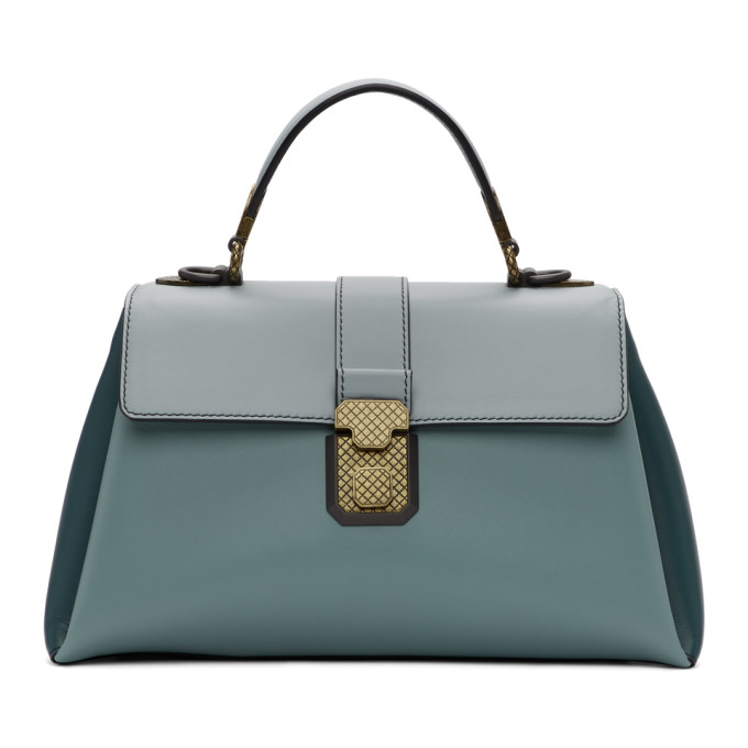 Bottega Veneta Blue Medium Piazza Bag