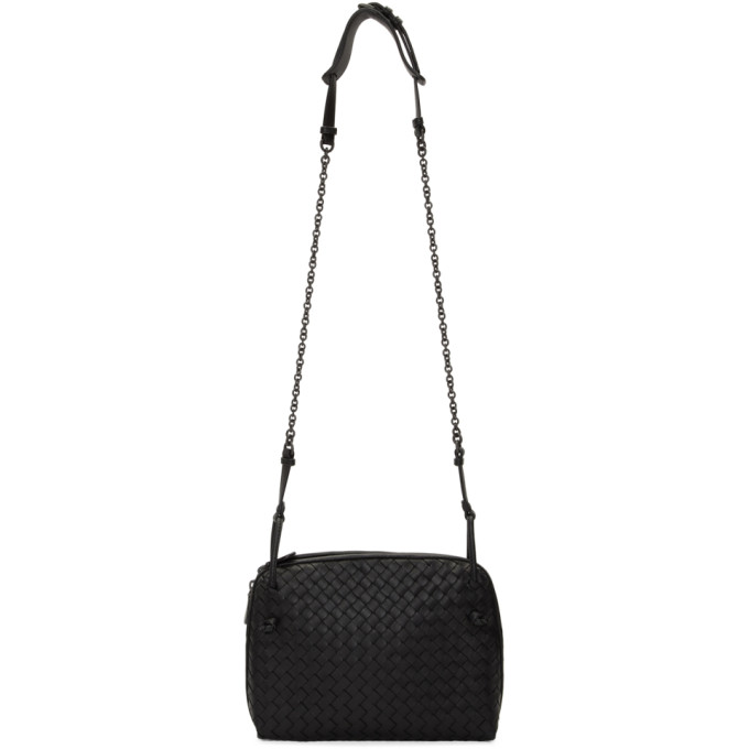 Bottega Veneta Black Intrecciato Nodini Bag