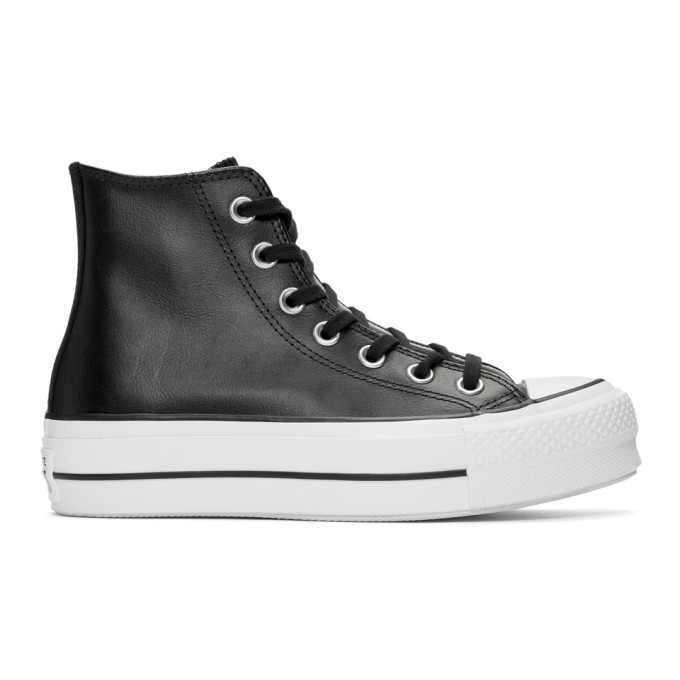 chuck taylor all star lift clean leather high top