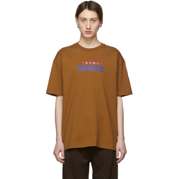 converse t shirt brown