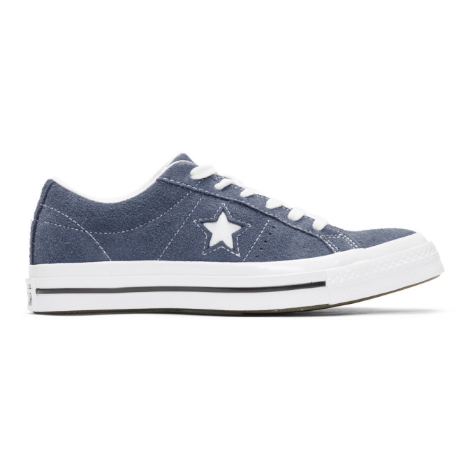 Converse Navy Suede One Star Sneakers 191799m23701302