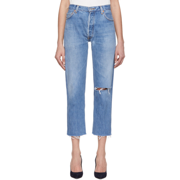 levis high rise ankle crop