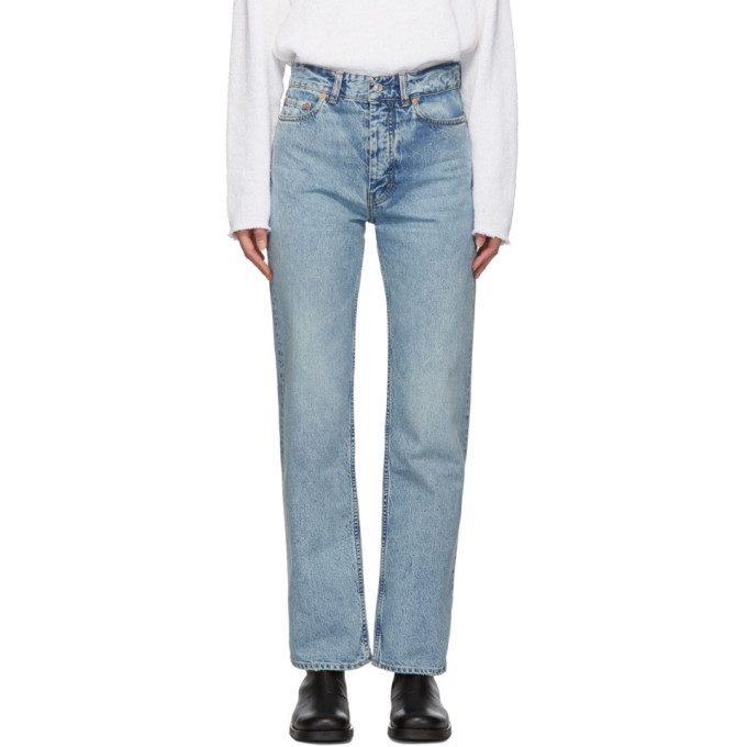 Our Legacy Blue Linear Cut Jeans