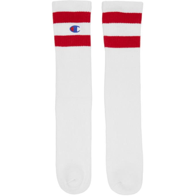 Champion Reverse Weave White Tube Sports Socks 191822F07600301