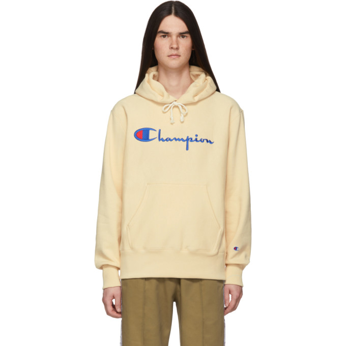 champion & uo vertical logo hoodie sweatshirt