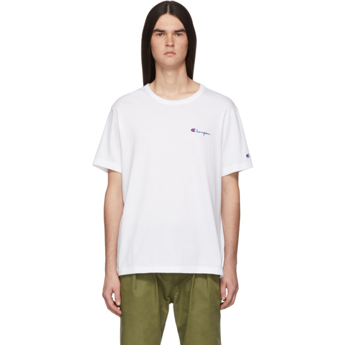 champion reverse weave small script logo tee