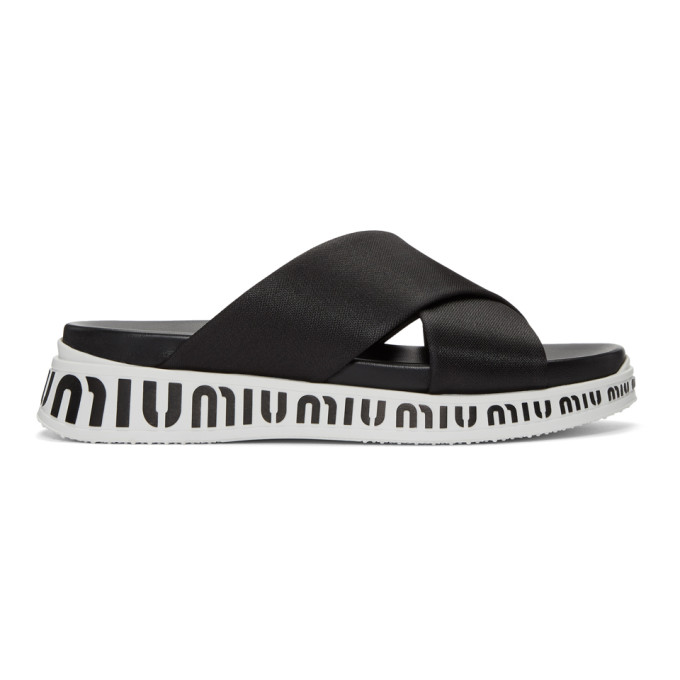 miu miu nylon tech platform sneakers