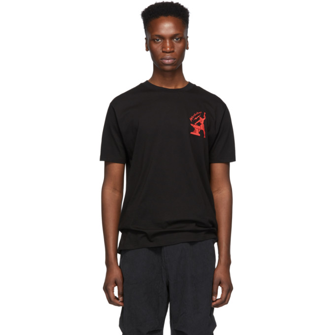 032c T-shirts 032C BLACK COSMIC WORKSHOP LOGO T-SHIRT
