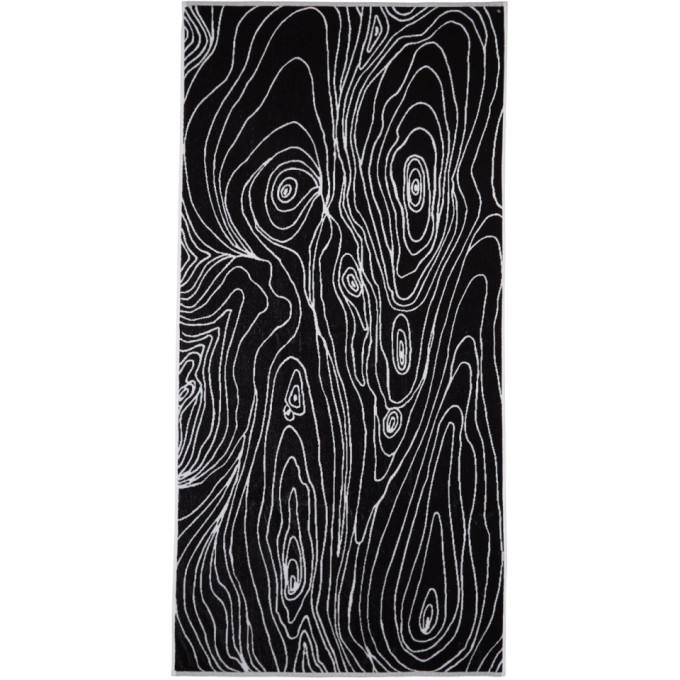 BLESS BLESS BLACK AND WHITE WOODGRAIN TOWEL