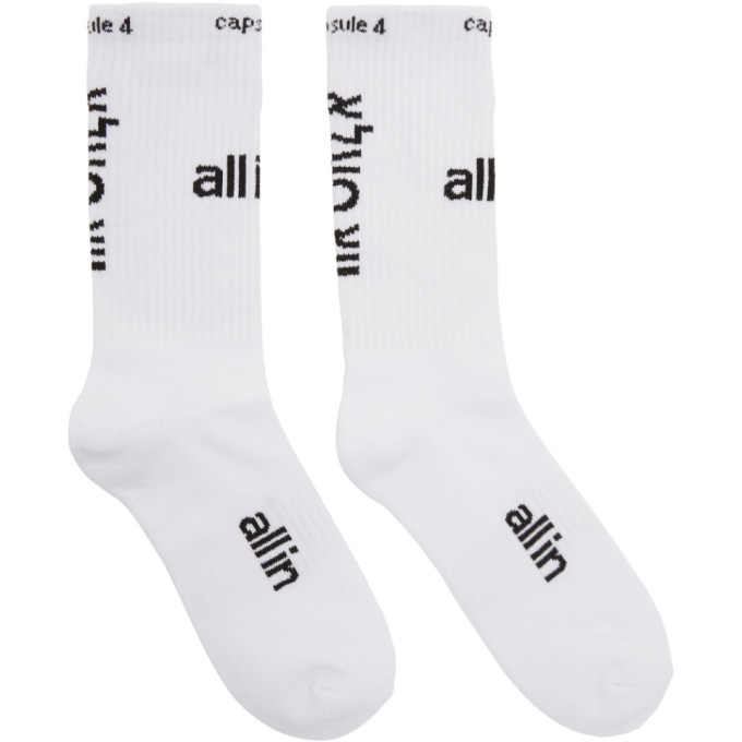 all in Black and White Capsule 4 Socks 191863M22000201