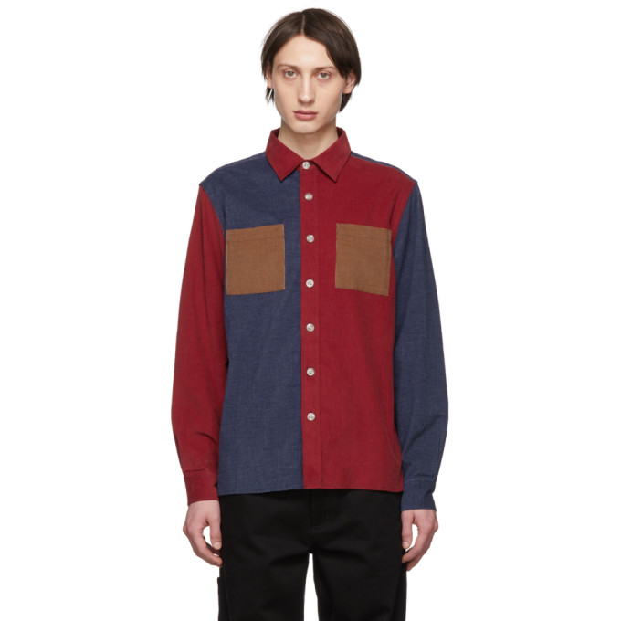 Saturdays Surf Nyc T-shirts SATURDAYS NYC KHAKI CORDUROY NOLAN SHIRT