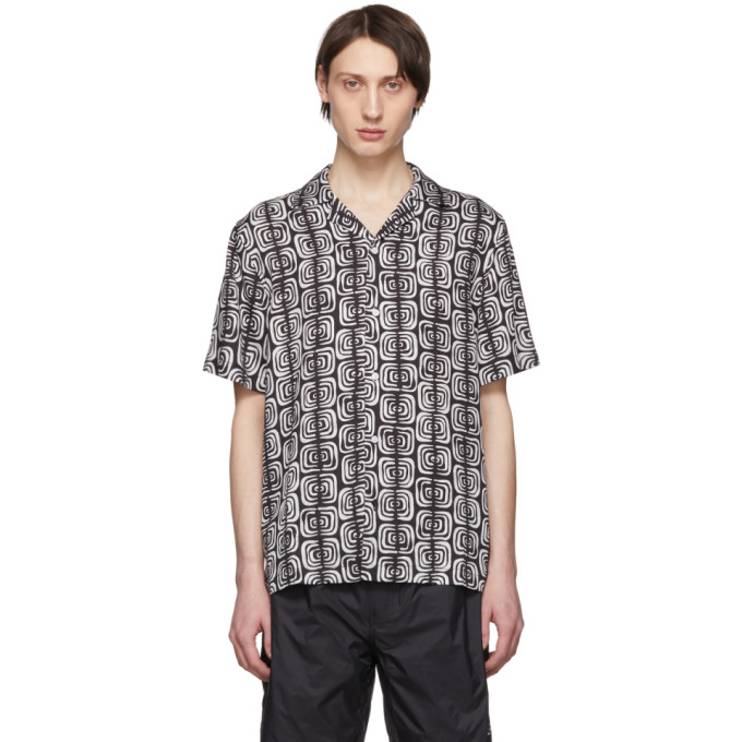 Saturdays Surf Nyc T-shirts SATURDAYS NYC BLACK AND GREY CANTY KUBA SHIRT