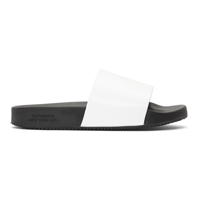 saturdays nyc banya leather slides