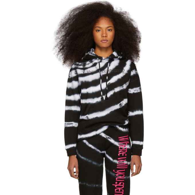 Ashley Williams Tops ASHLEY WILLIAMS BLACK WHERE WILL YOU SPEND ETERNITY HOODIE