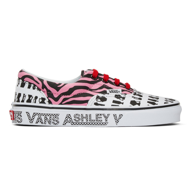 ASHLEY WILLIAMS ASHLEY WILLIAMS PINK AND WHITE VANS EDITION ERA trainers