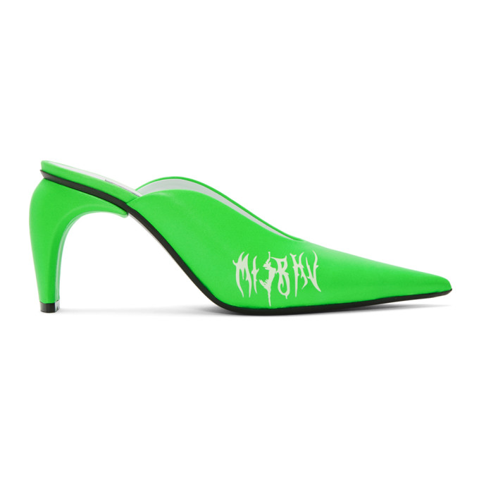 neon green mules