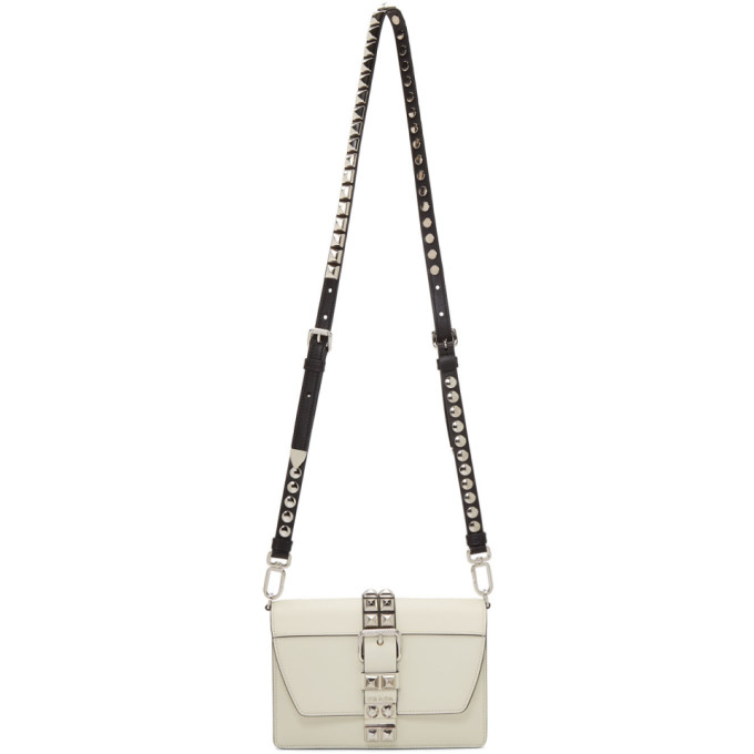 Prada White Small Electra Studded Bag