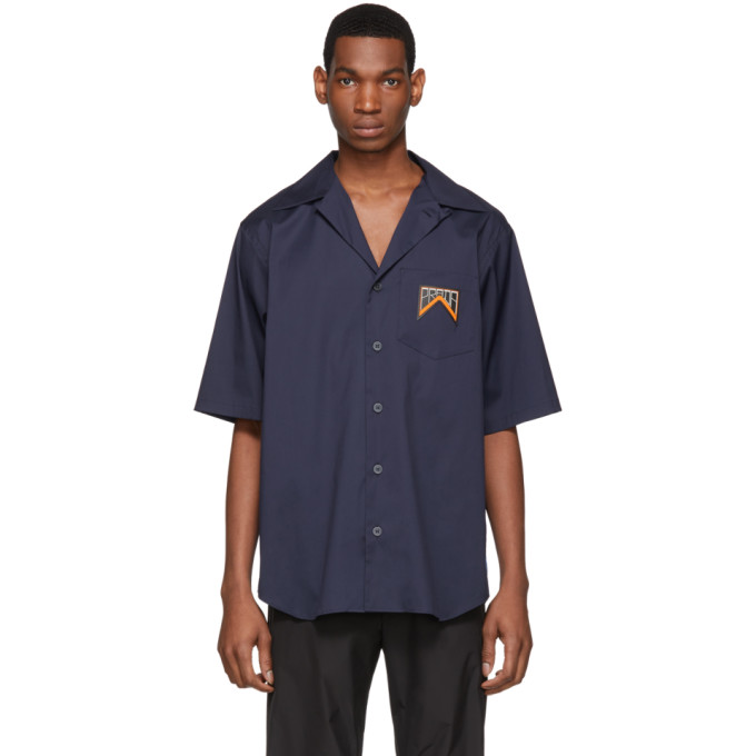 Prada Navy Bowling Shirt