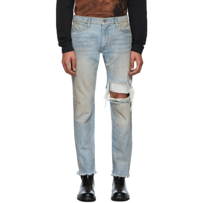 424 Blue Reworked Jeans In Ink Ltindig