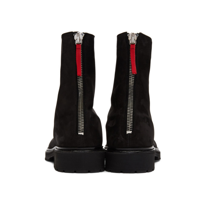 424 Black Nubuck Boots