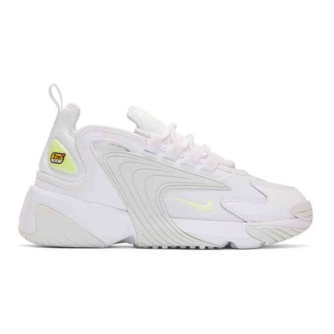 nike zoom white green