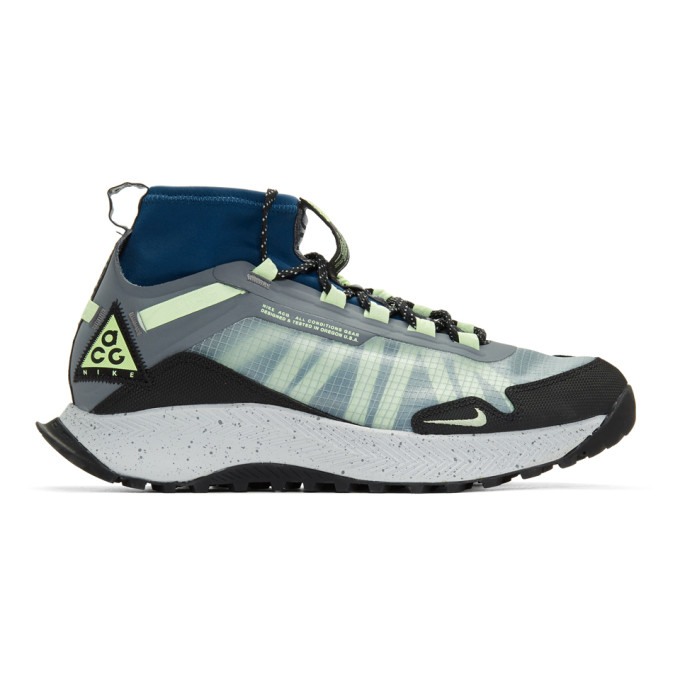 NIKE NIKE GREY AND YELLOW ACG ZOOM TERRA ZAHERRA SNEAKERS