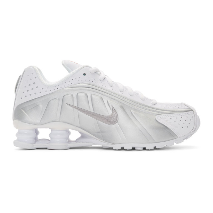 nike shox r4 white flash