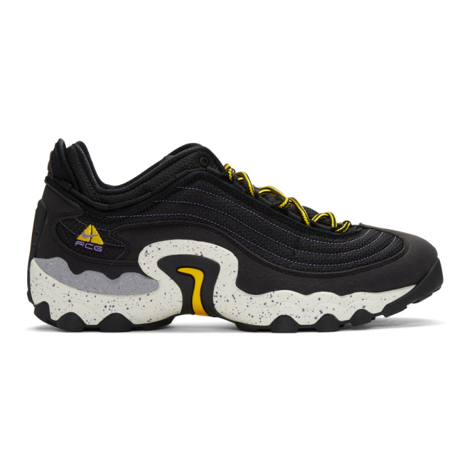 NIKE NIKE BLACK AND YELLOW ACG AIR SKARN SNEAKERS