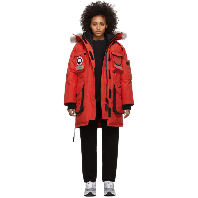 Canada Goose Red Down Snow Mantra Parka