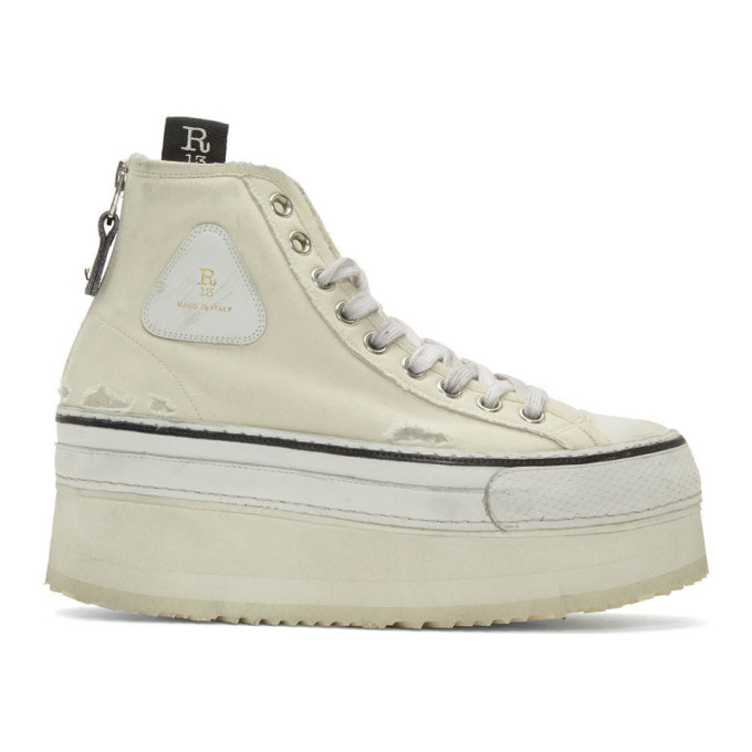 off white platform sneakers