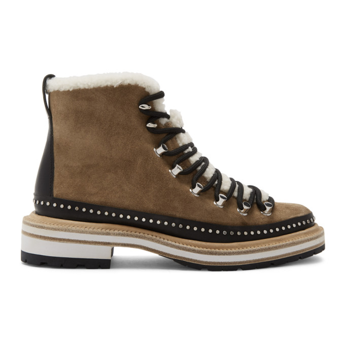 rag and bone Tan Suede Compass Boots