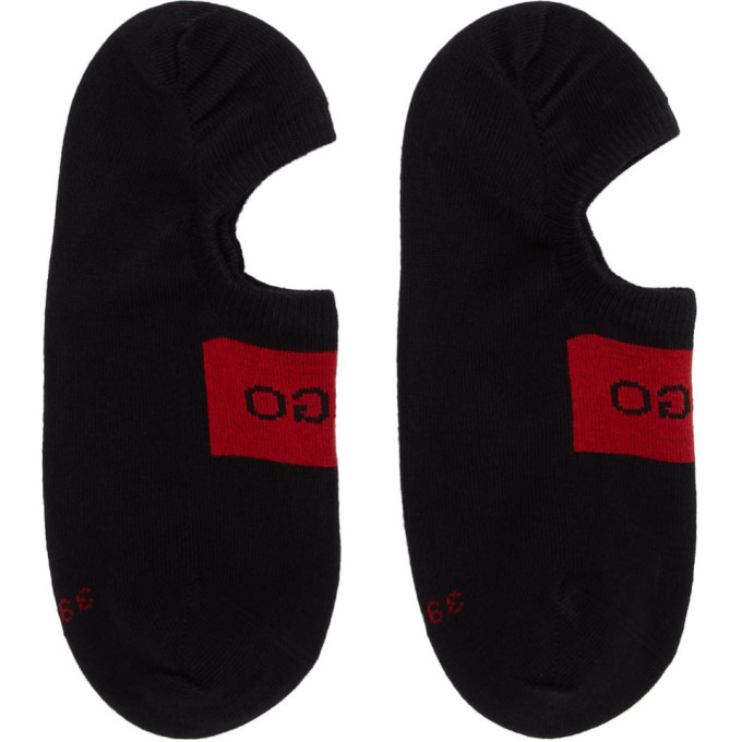 Hugo Two Pack Black Logo Socks