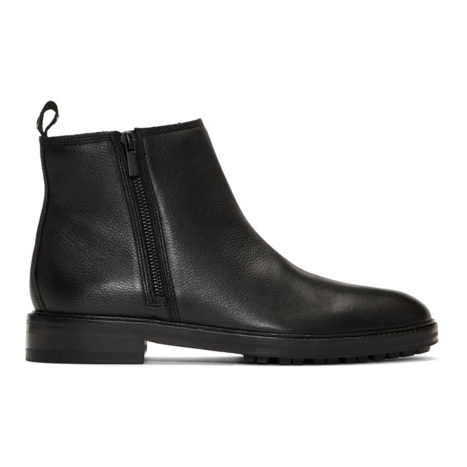 Hugo Black Bohemian Zip Boots