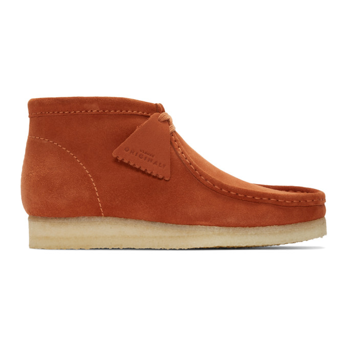 Clarks Originals Orange Wallabee Boots