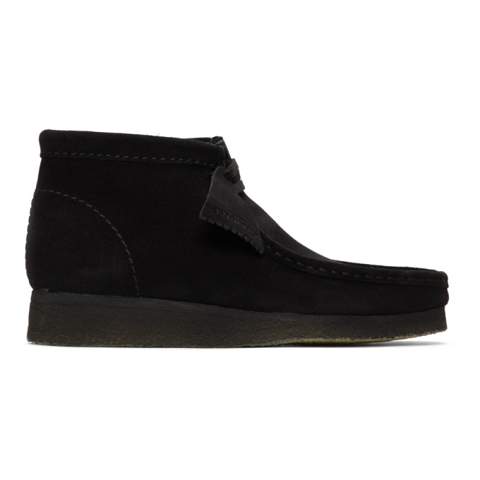 Clarks Originals Black Suede Wallabee Boots